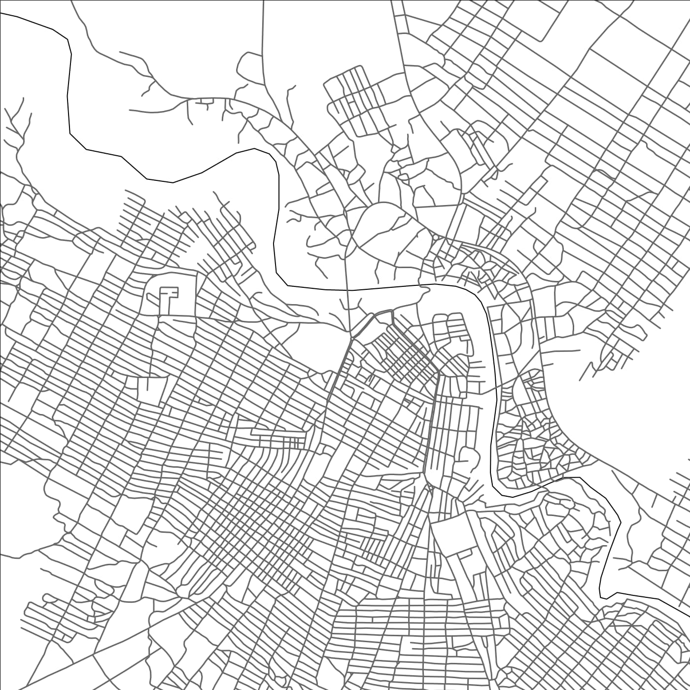 ROAD MAP OF BURCO, SOMALIA BY MAPBAKES