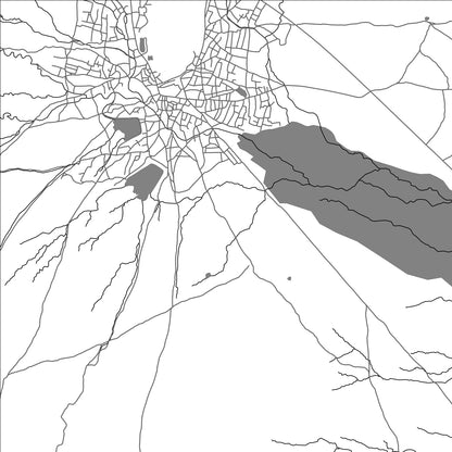 ROAD MAP OF BUURHAKABA, SOMALIA BY MAPBAKES