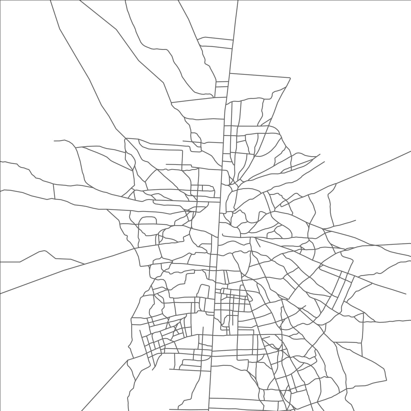 ROAD MAP OF CADAADO, SOMALIA BY MAPBAKES