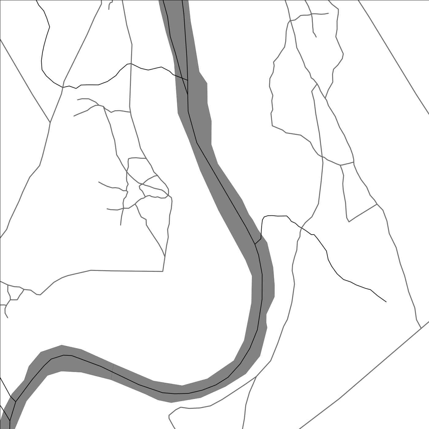 ROAD MAP OF CARACASE, SOMALIA BY MAPBAKES