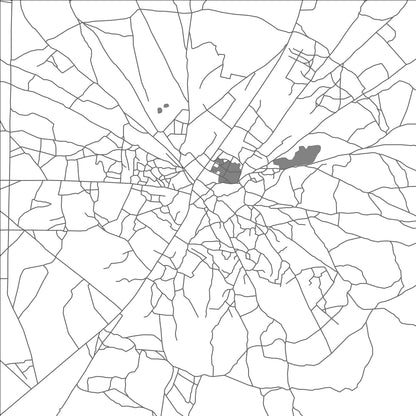 ROAD MAP OF DHUUSAMARREEB, SOMALIA BY MAPBAKES