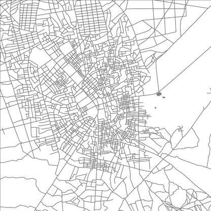 ROAD MAP OF GAALKACYO, SOMALIA BY MAPBAKES