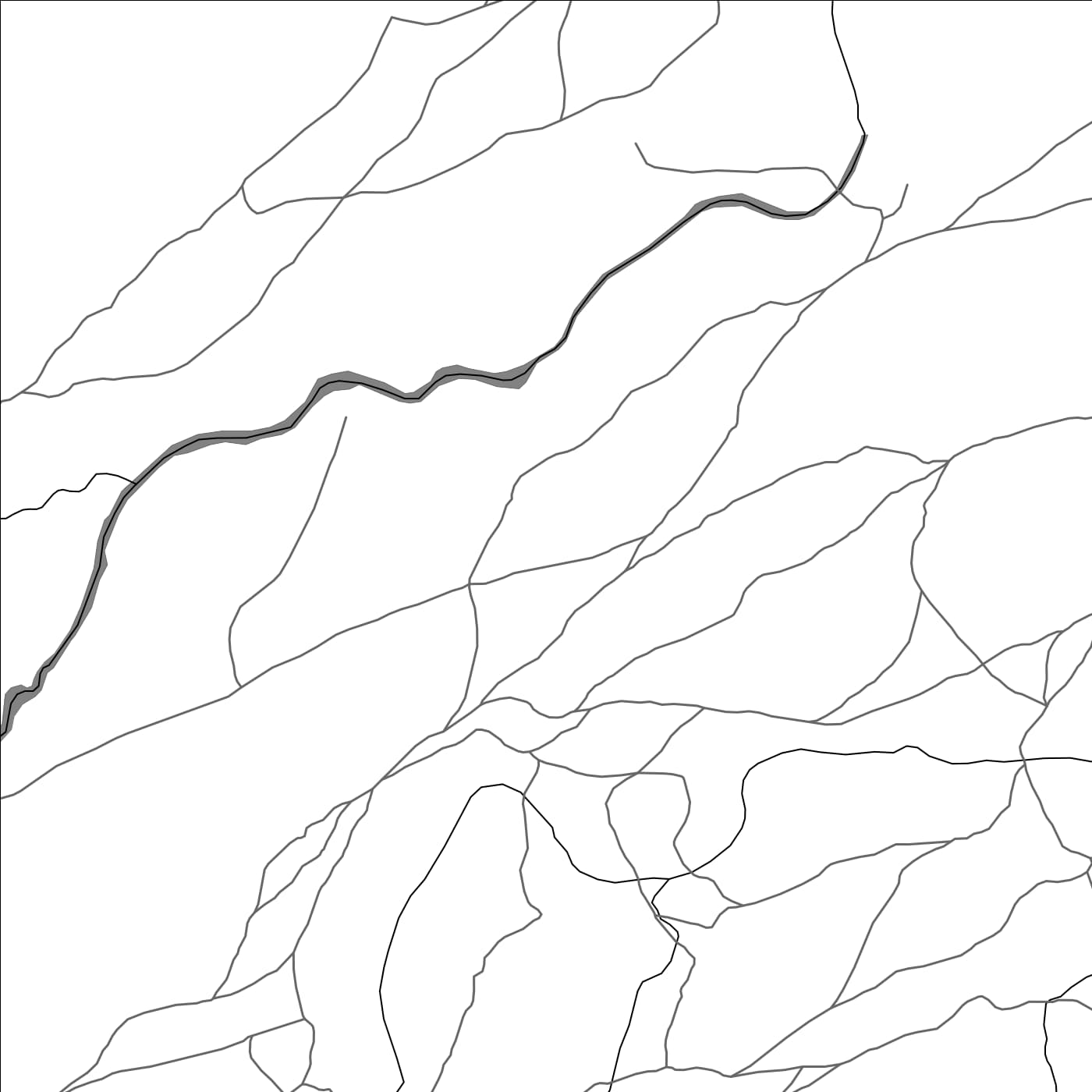 ROAD MAP OF GARBAHAARREY, SOMALIA BY MAPBAKES