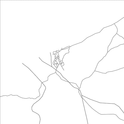 ROAD MAP OF QANDALA, SOMALIA BY MAPBAKES