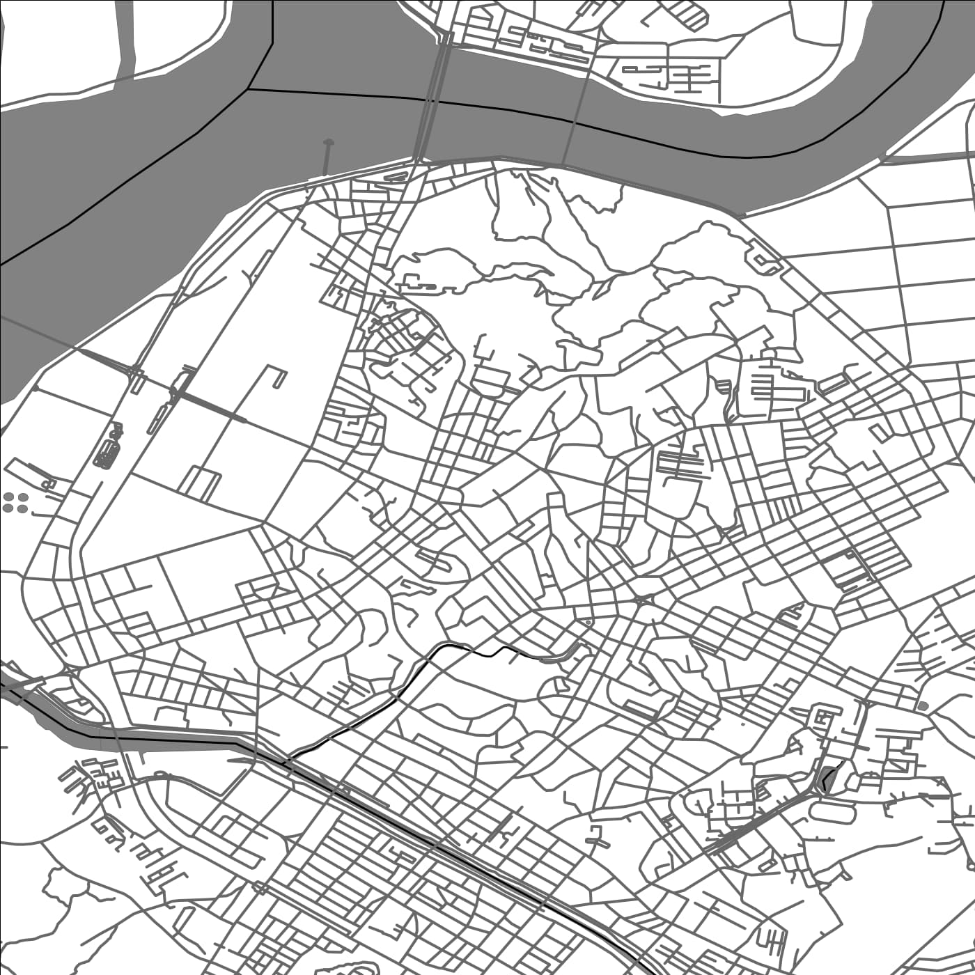 ROAD MAP OF CHUNCHEON, SOUTH KOREA BY MAPBAKES