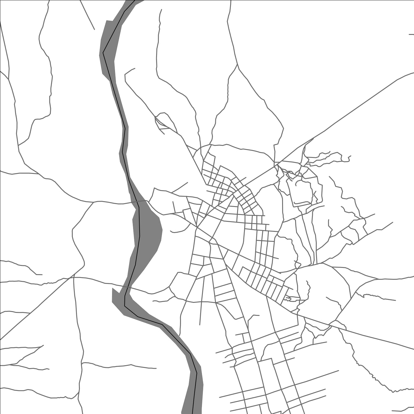 ROAD MAP OF KAPOETA, SOUTH SUDAN BY MAPBAKES