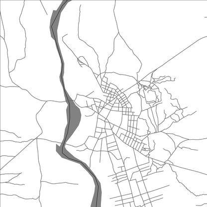 ROAD MAP OF KAPOETA, SOUTH SUDAN BY MAPBAKES