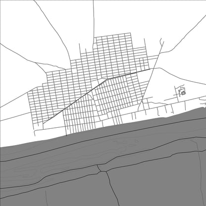 ROAD MAP OF MELUT, SOUTH SUDAN BY MAPBAKES