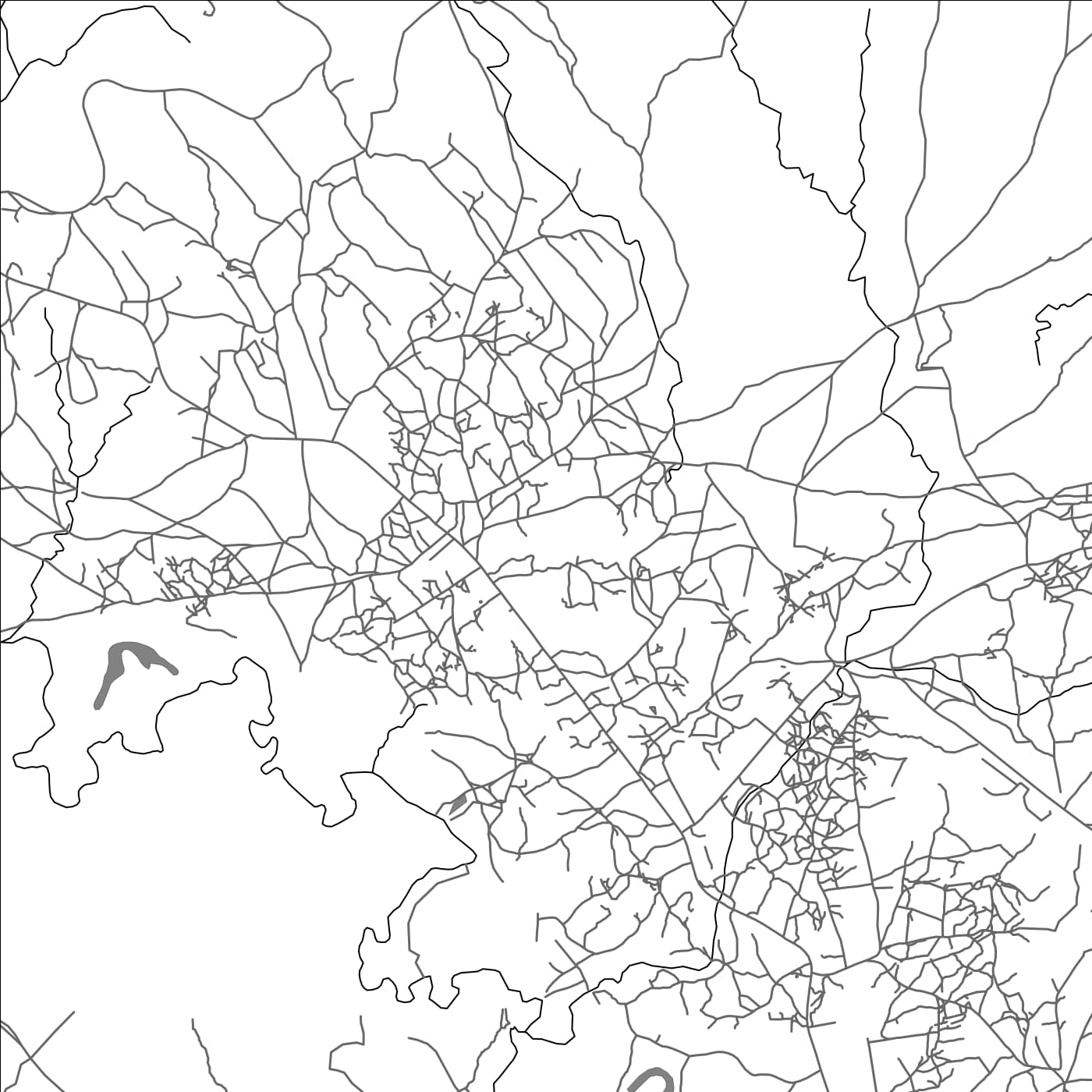 ROAD MAP OF NIMULE, SOUTH SUDAN BY MAPBAKES