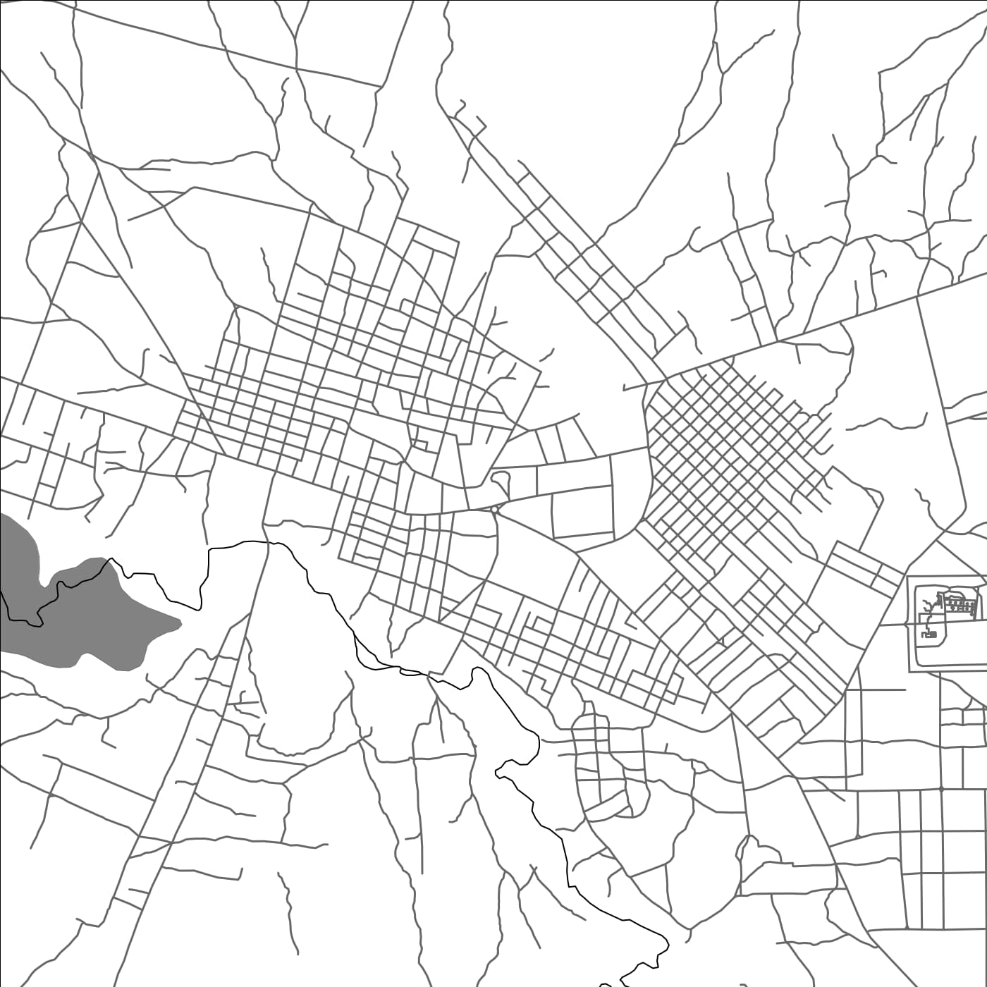 ROAD MAP OF TORIT, SOUTH SUDAN BY MAPBAKES