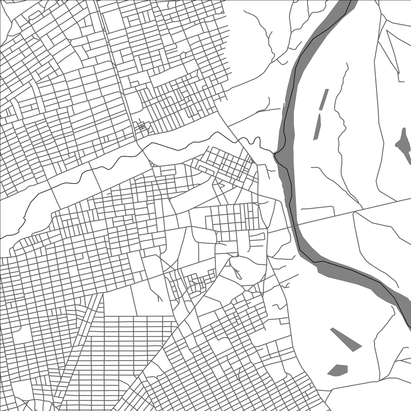 ROAD MAP OF WAU, SOUTH SUDAN BY MAPBAKES