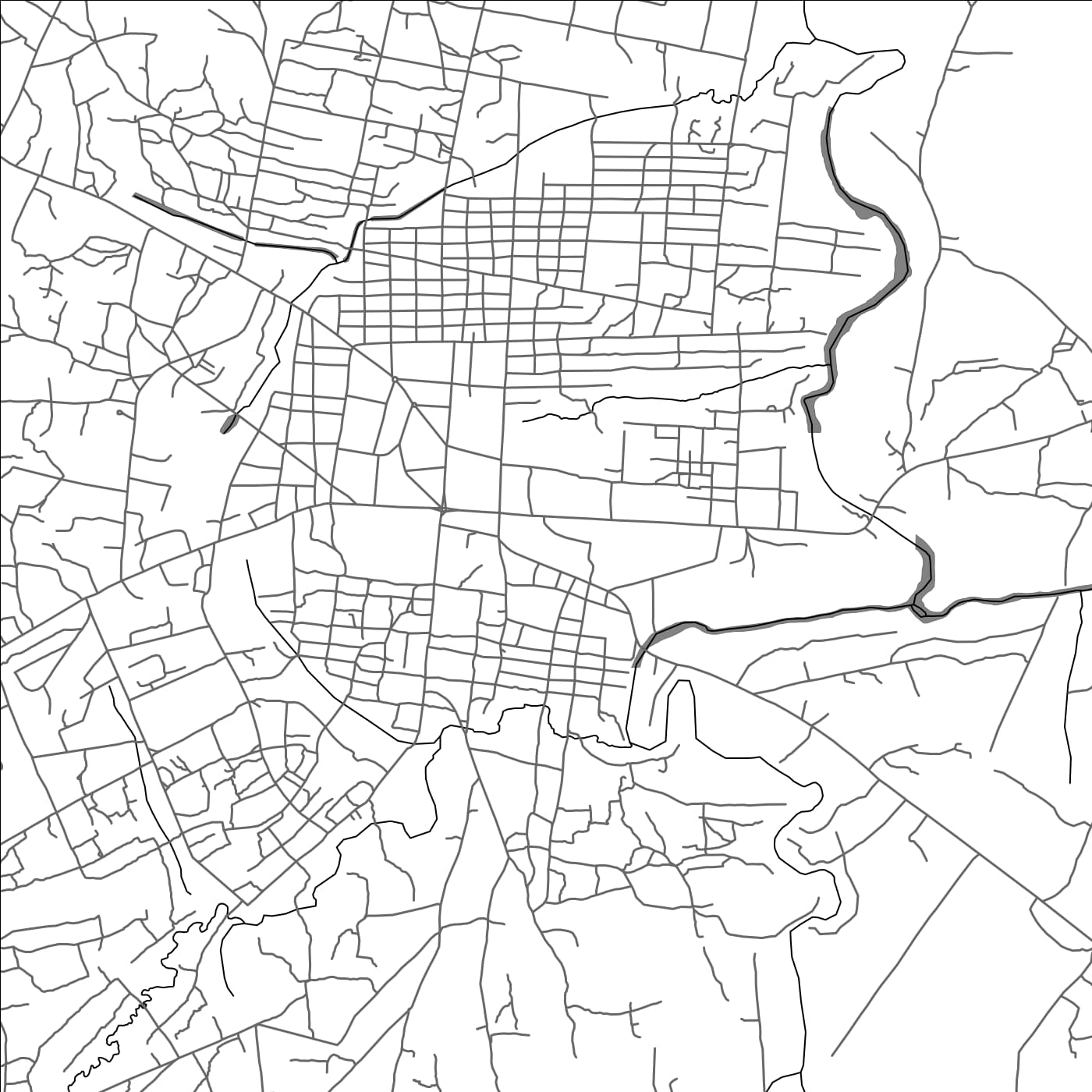 ROAD MAP OF YEI, SOUTH SUDAN BY MAPBAKES