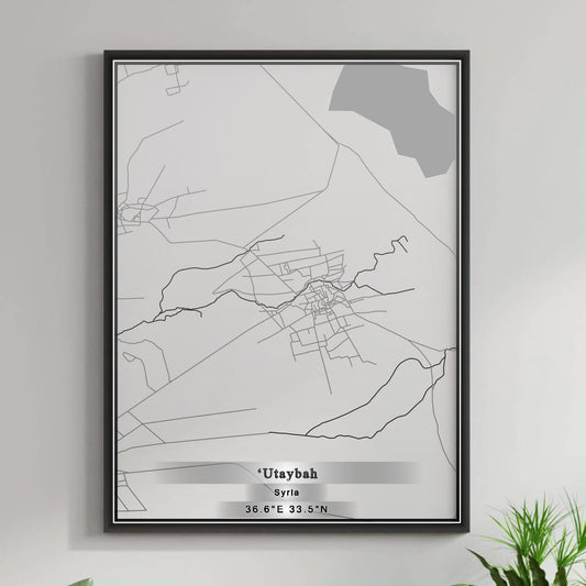 ROAD MAP OF `UTAYBAH, SYRIA BY MAPBAKES