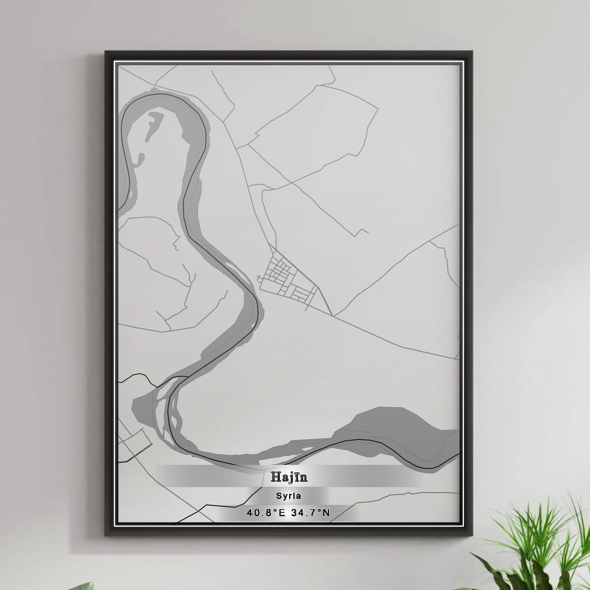 ROAD MAP OF HAJIN, SYRIA BY MAPBAKES
