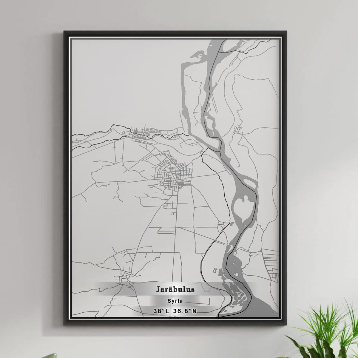 ROAD MAP OF JARABULUS, SYRIA BY MAPBAKES