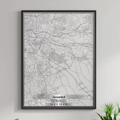 ROAD MAP OF JARAMANA, SYRIA BY MAPBAKES