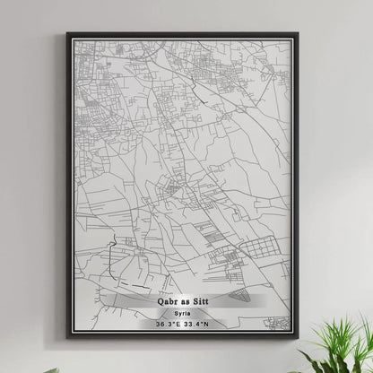 ROAD MAP OF QABR AS SITT, SYRIA BY MAPBAKES