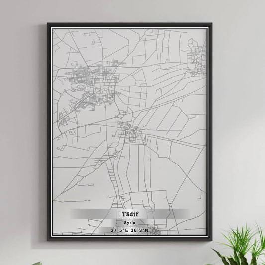 ROAD MAP OF TADIF, SYRIA BY MAPBAKES