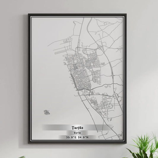 ROAD MAP OF TARTUS, SYRIA BY MAPBAKES