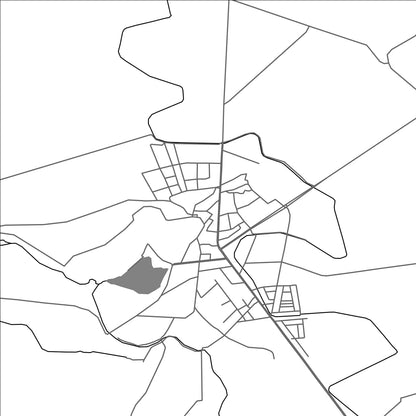 ROAD MAP OF AL MUZAYRIB, SYRIA BY MAPBAKES