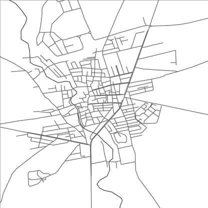 ROAD MAP OF AS SANAMAYN, SYRIA BY MAPBAKES