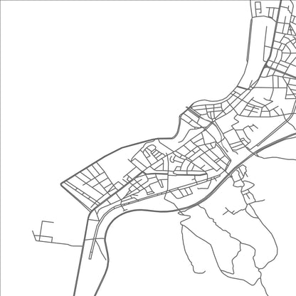 ROAD MAP OF BANIYAS, SYRIA BY MAPBAKES