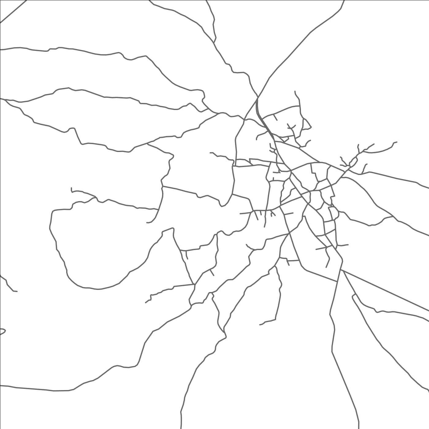 ROAD MAP OF BARAH, SYRIA BY MAPBAKES