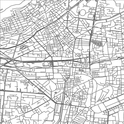 ROAD MAP OF DAMASCUS, SYRIA BY MAPBAKES