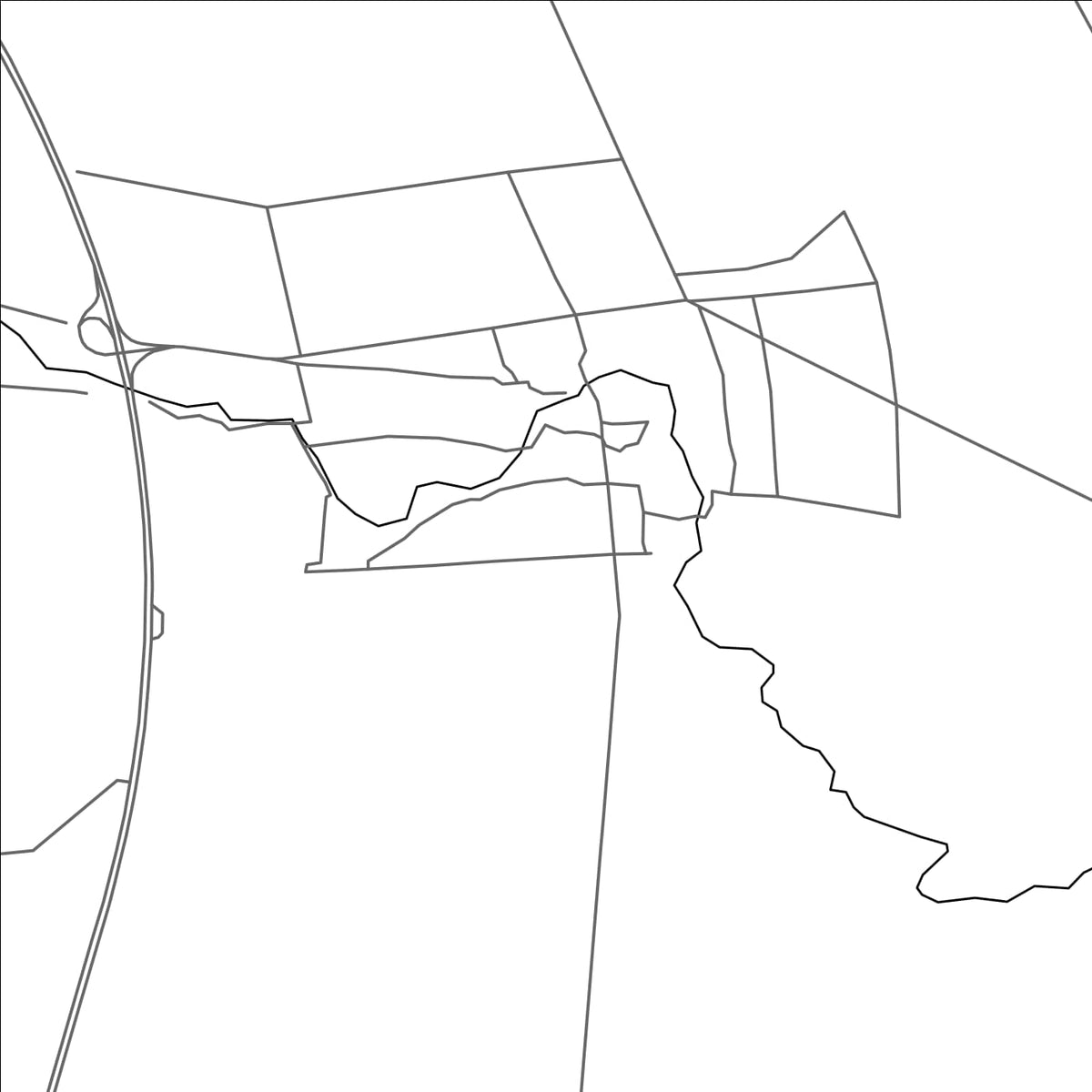 ROAD MAP OF GHARIYAH AL GHARBIYAH, SYRIA BY MAPBAKES