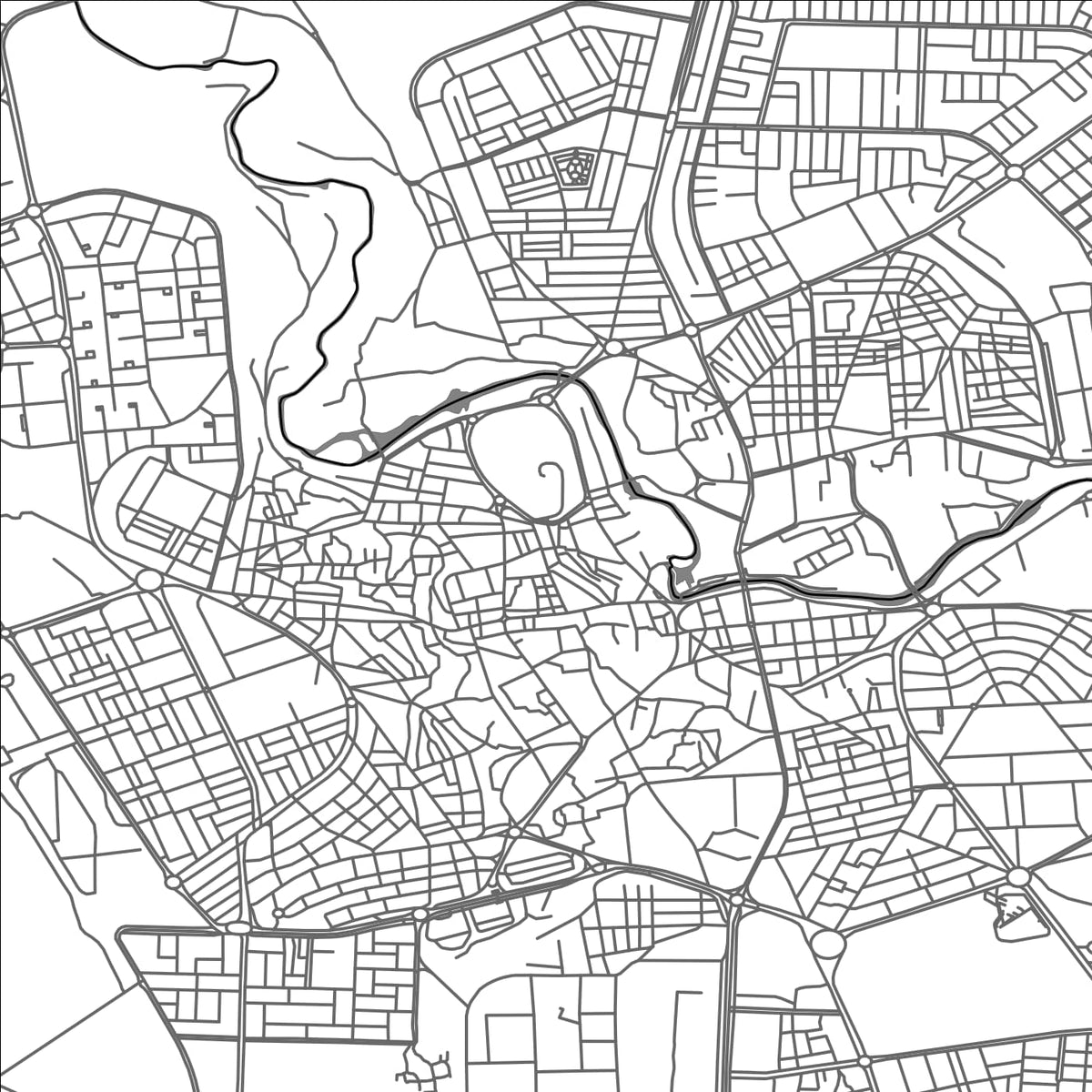ROAD MAP OF HAMAH, SYRIA BY MAPBAKES