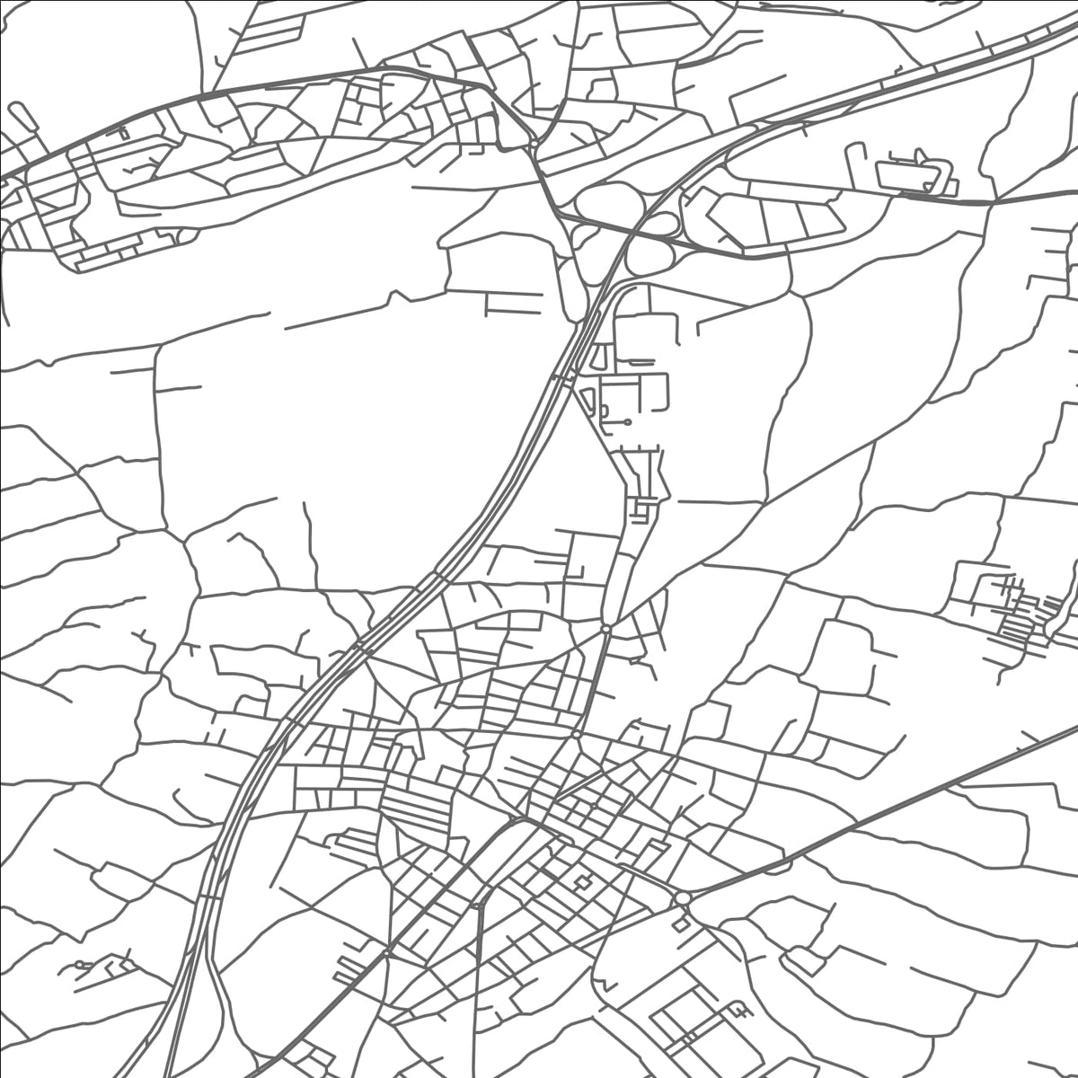 ROAD MAP OF HARASTA, SYRIA BY MAPBAKES