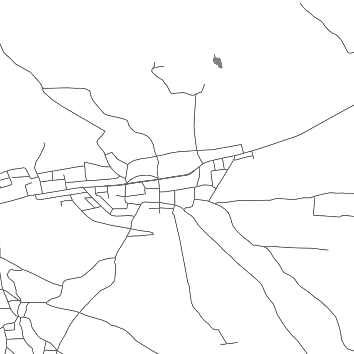 ROAD MAP OF HAS, SYRIA BY MAPBAKES