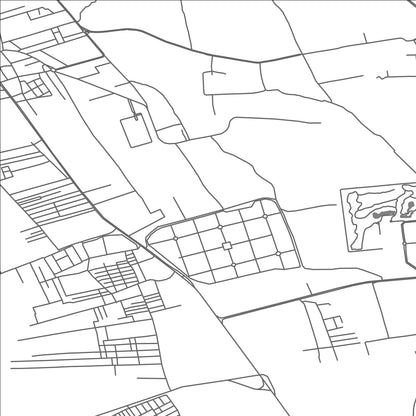 ROAD MAP OF HAWSH AL BAHDALIYAH, SYRIA BY MAPBAKES
