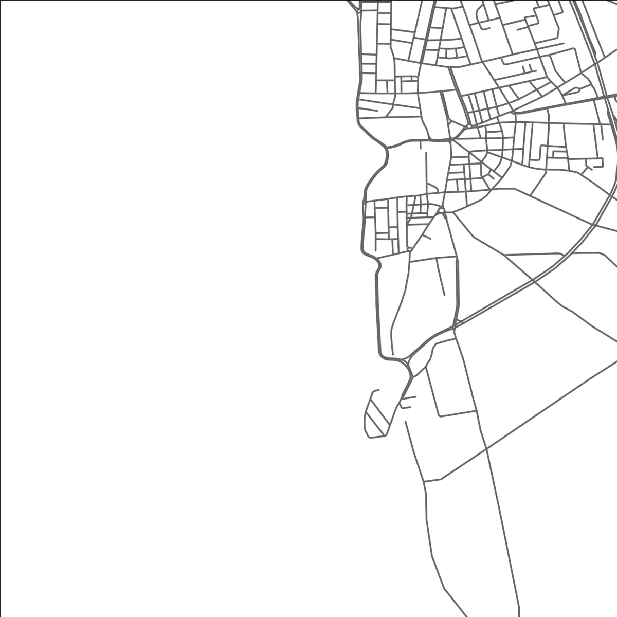 ROAD MAP OF JABLAH, SYRIA BY MAPBAKES