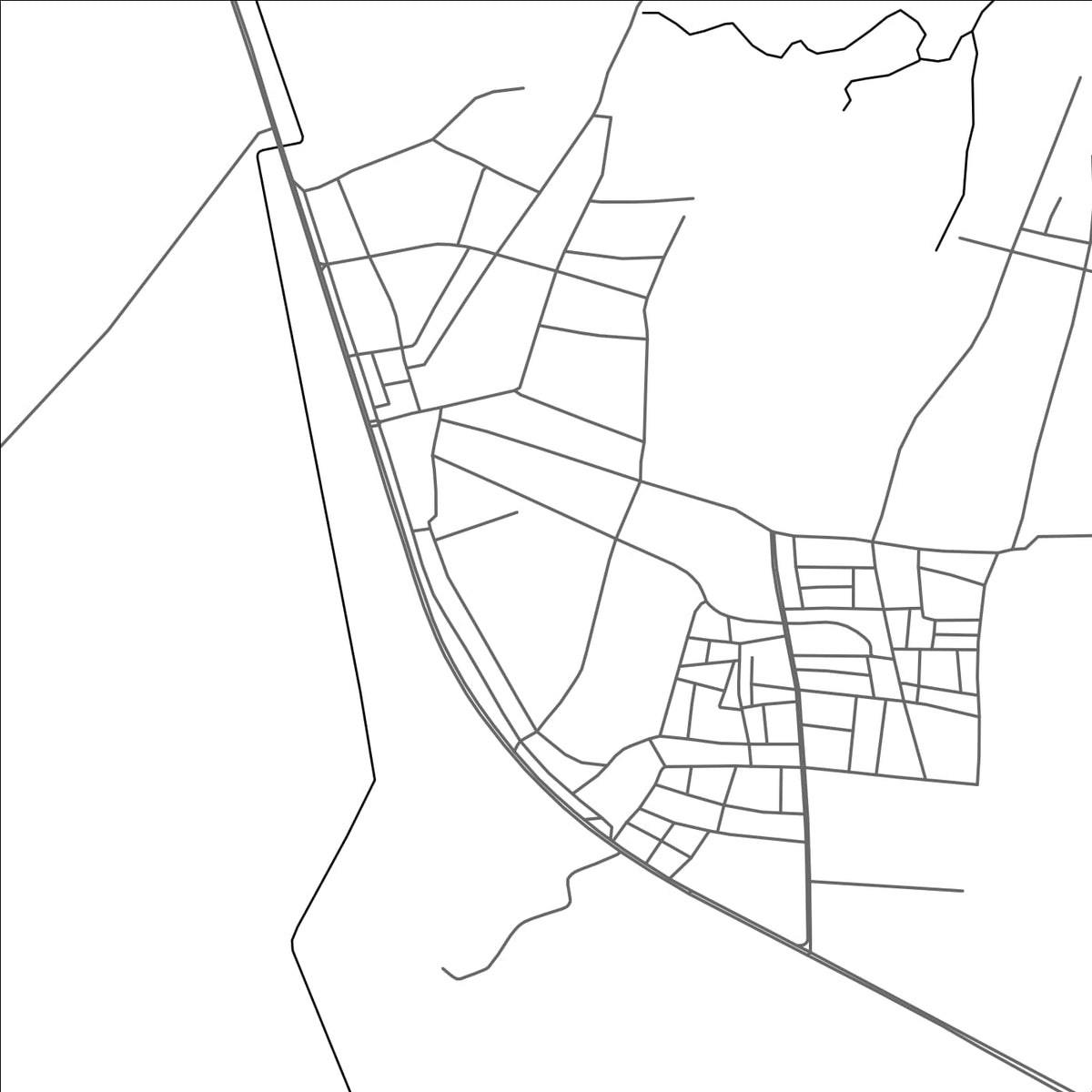 ROAD MAP OF MASKANAH, SYRIA BY MAPBAKES