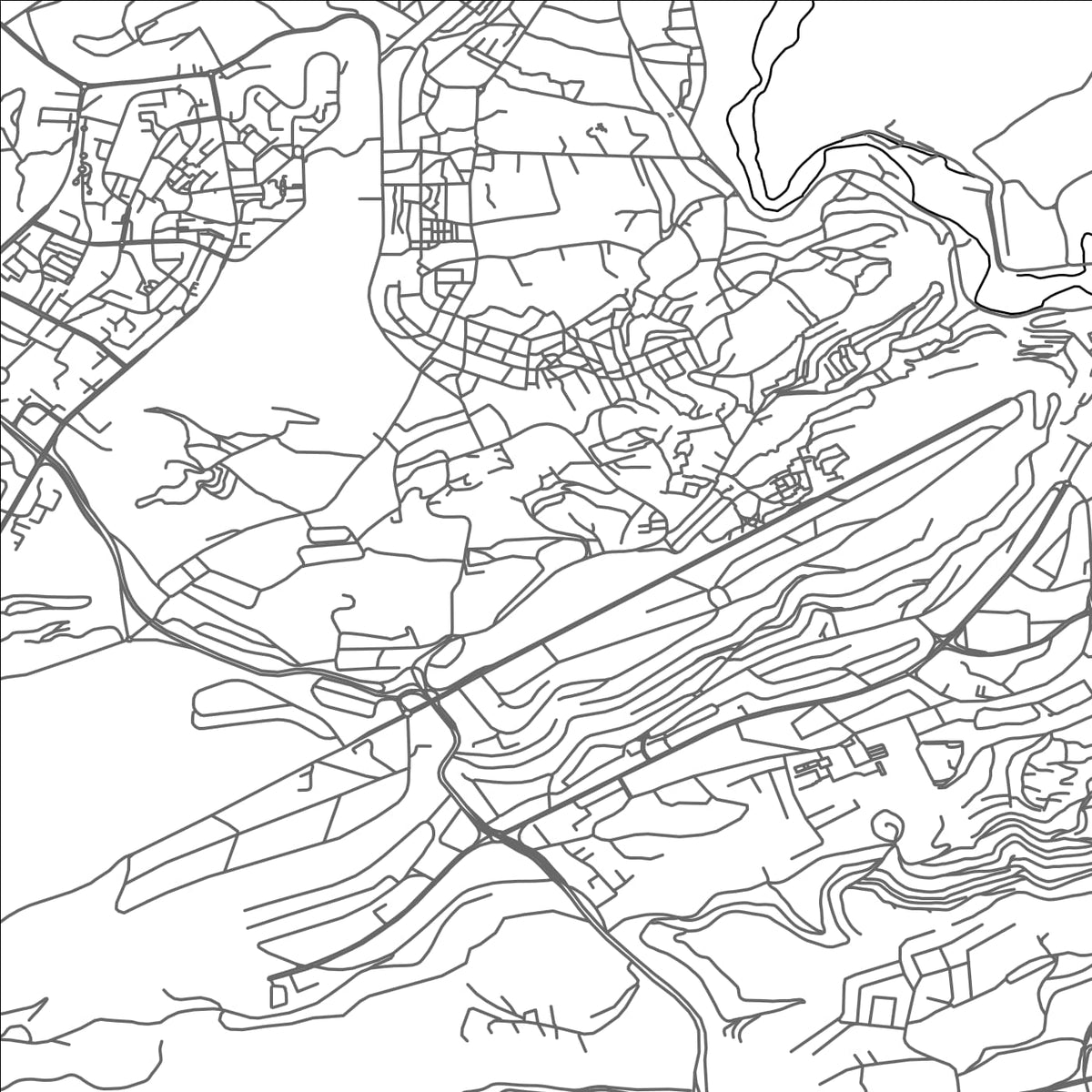 ROAD MAP OF QADSAYYA, SYRIA BY MAPBAKES