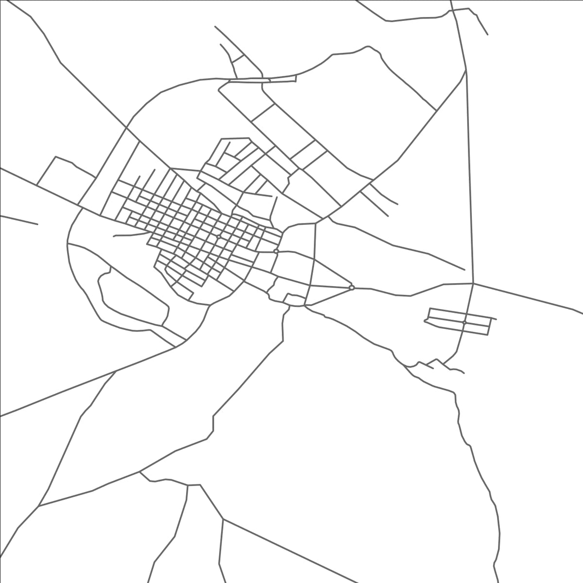 ROAD MAP OF QATANA, SYRIA BY MAPBAKES
