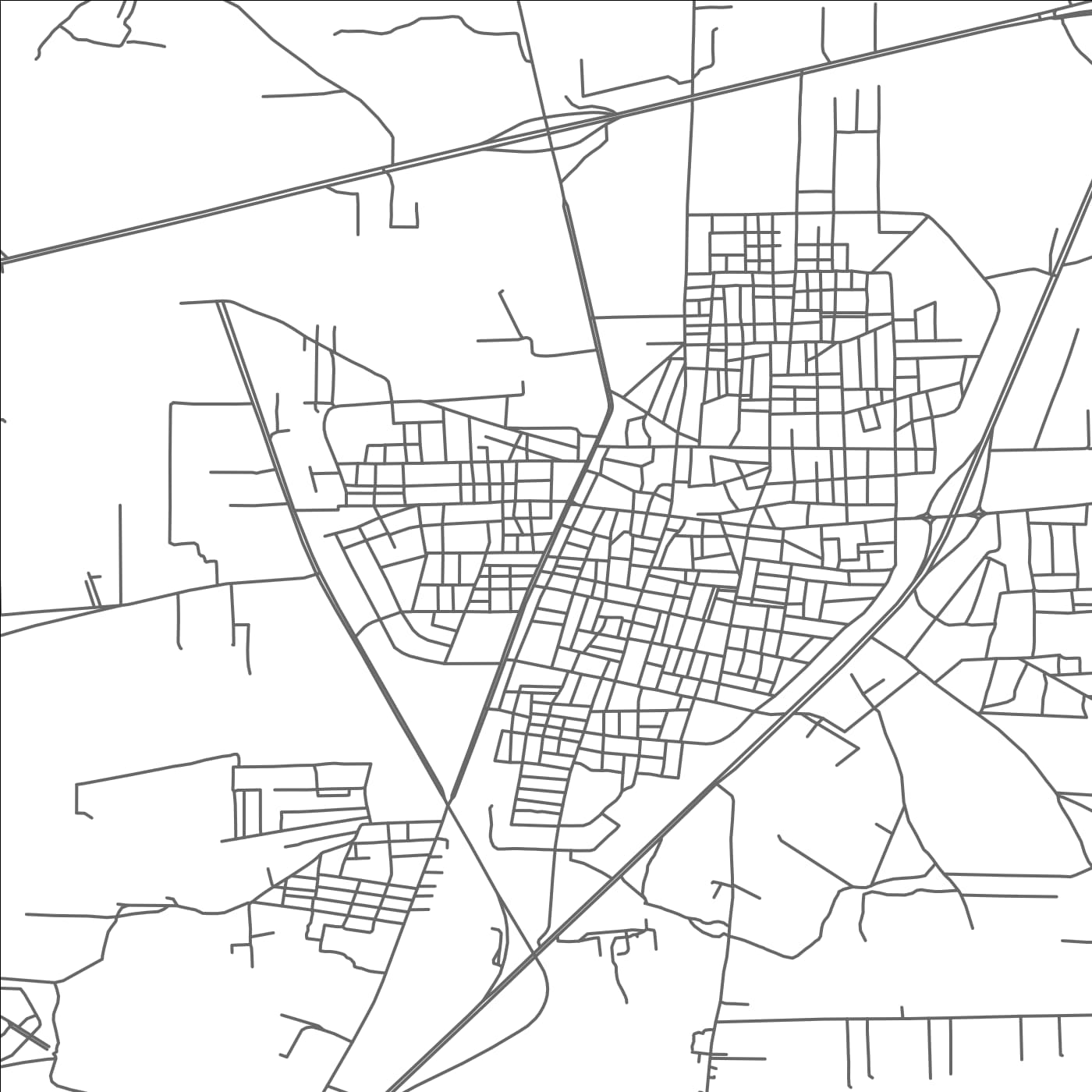 ROAD MAP OF SARAQIB, SYRIA BY MAPBAKES