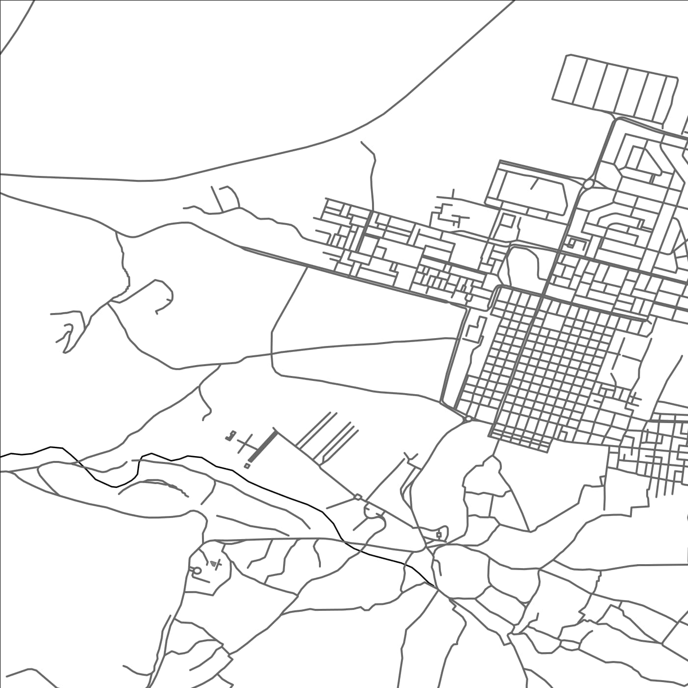 ROAD MAP OF TADMUR, SYRIA BY MAPBAKES