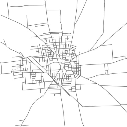 ROAD MAP OF TALL RIF`AT, SYRIA BY MAPBAKES