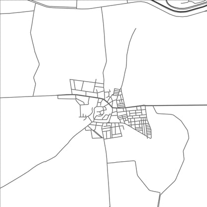 ROAD MAP OF TALL SALHAB, SYRIA BY MAPBAKES