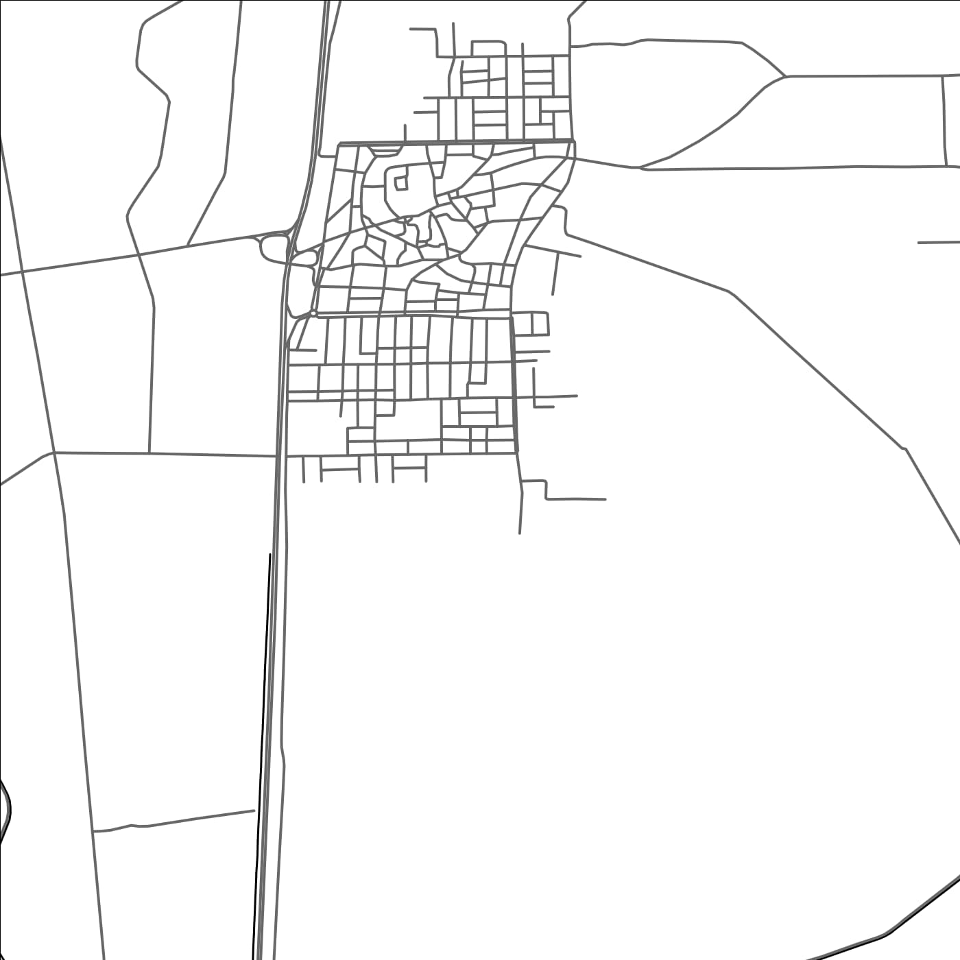 ROAD MAP OF TALLBISAH, SYRIA BY MAPBAKES