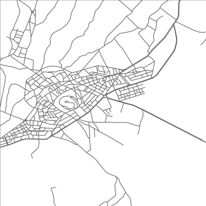 ROAD MAP OF YABRUD, SYRIA BY MAPBAKES