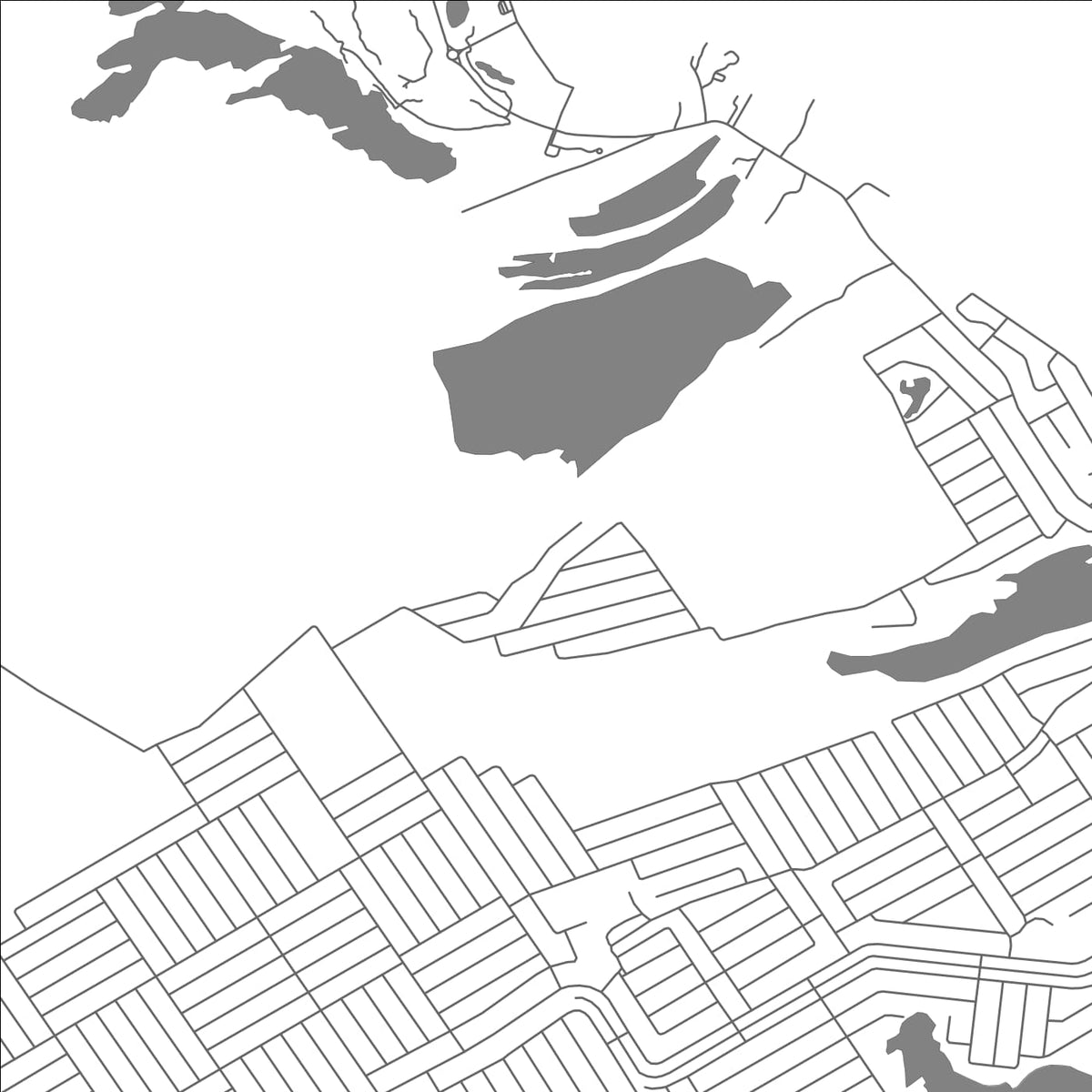 ROAD MAP OF GILBERT GRANT, THE BAHAMAS BY MAPBAKES