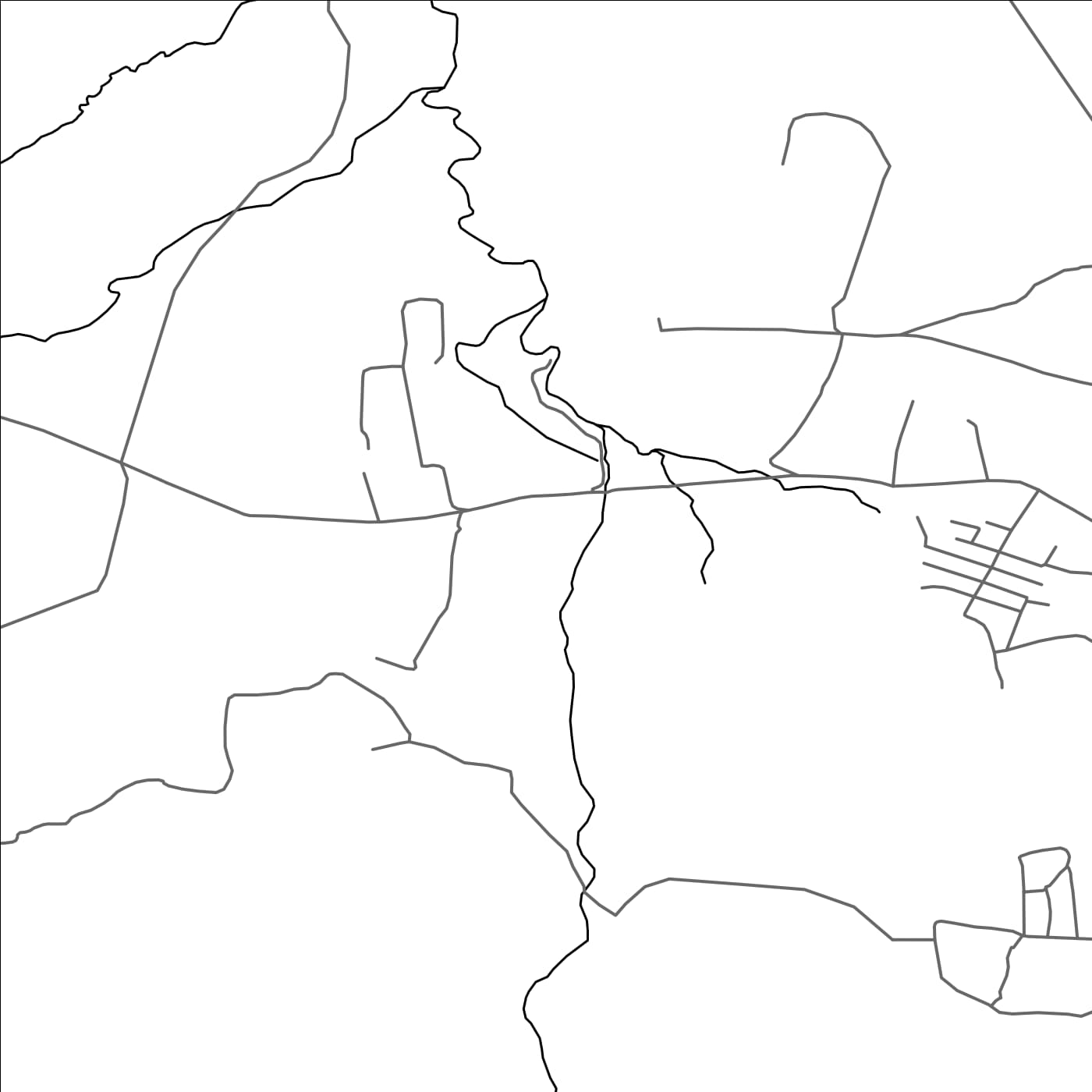 ROAD MAP OF CHAVKANDAK, TAJIKISTAN BY MAPBAKES