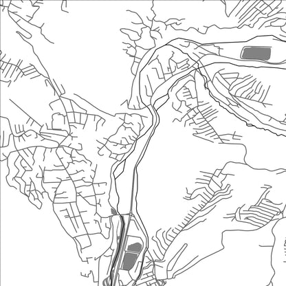 ROAD MAP OF CHORBOG, TAJIKISTAN BY MAPBAKES