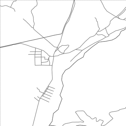 ROAD MAP OF DAHANA, TAJIKISTAN BY MAPBAKES