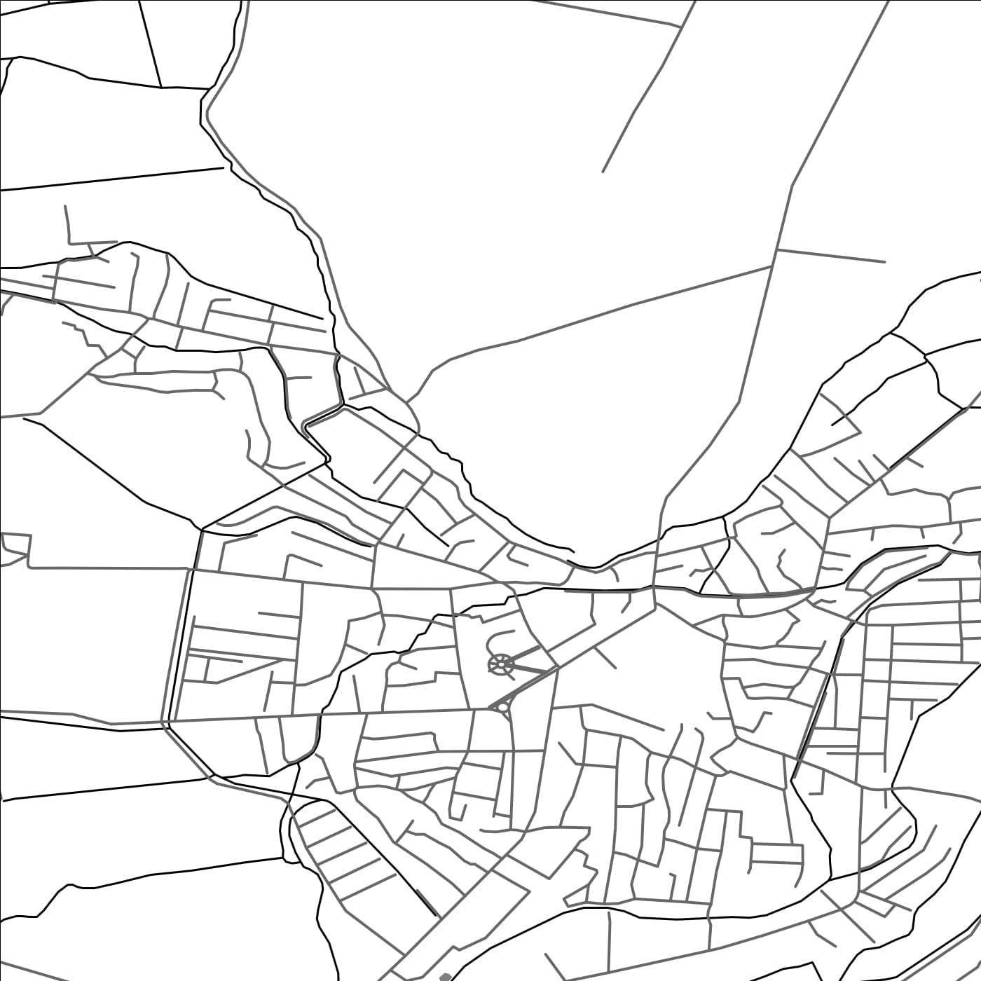 ROAD MAP OF FARKHOR, TAJIKISTAN BY MAPBAKES