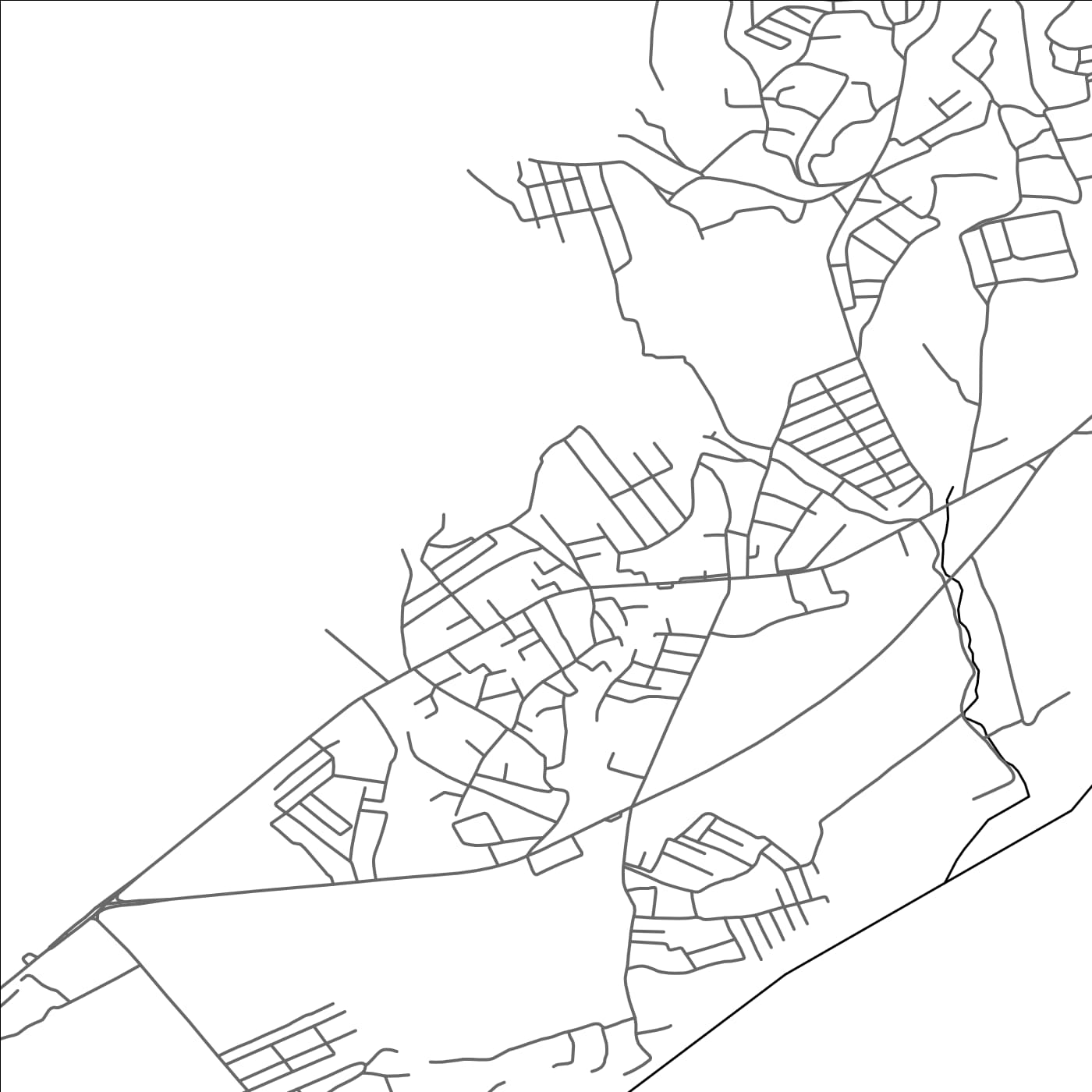 ROAD MAP OF FAYZOBOD, TAJIKISTAN BY MAPBAKES