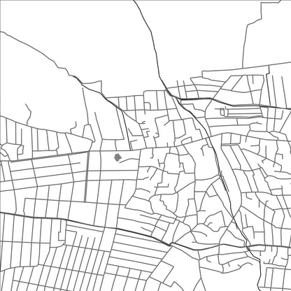 ROAD MAP OF GHULAKANDOZ, TAJIKISTAN BY MAPBAKES